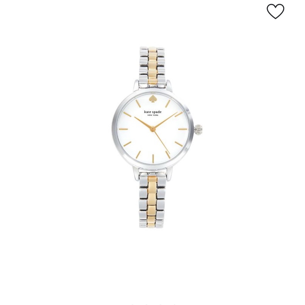kate spade new york Metro Two-Tone Stainless Steel Bracelet Watch 30mm NWT - Picture 2 of 11